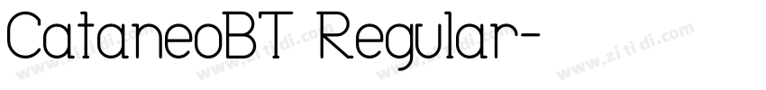 CataneoBT Regular字体转换